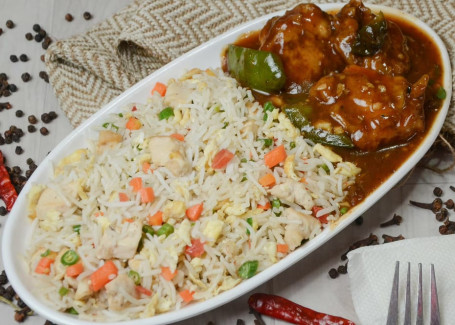 Mixed Fried Rice With Chilli Chicken/Paneer/Fish