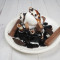 Brownie With Vanilla Ice Cream And Chocolate