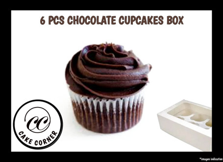 Chocolate Cup Cakes (1 Box, 6 Pieces)