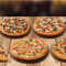 Party-Combo Mit 4 Vegetarischen Pizzasorten, Beilagen Pepsi