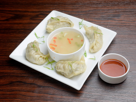 Chicken Momo With Soup (5 Pcs)