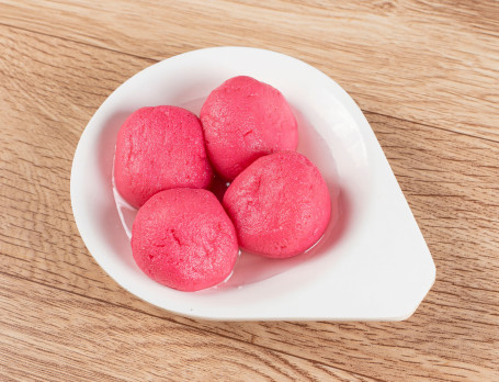 Strawberry Rasgulla (4 Pcs)