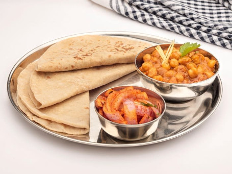 Chole Masala With Roti Or Rice