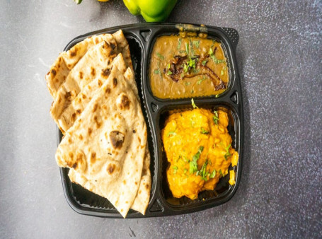 Kolkata Special Tadka And Aloo Do Pyaza With Tandoori Roti Combo