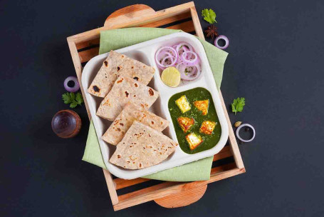 Palak Paneer Vollkorn-Chapati-Lunchbox