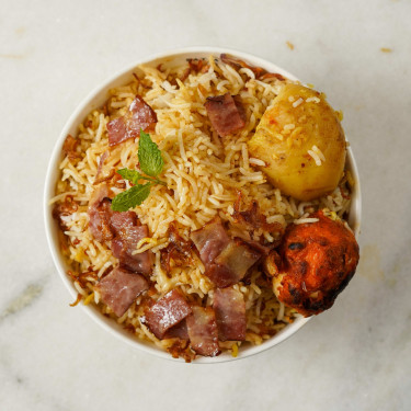 Egg Bacon Biryani