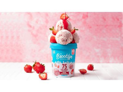 Sommer-Erdbeeren-Eis 450 Ml