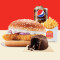 Knuspriger Chicken Burger Medium Fries Med Pepsi Choco Lava Tasse
