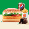 Klassischer Veg Burger Medium Fries Med Pepsi Choco Lava Tasse