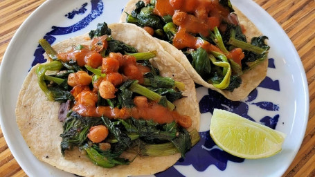 Pea Shoot Tacos