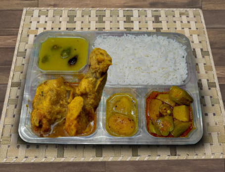 Basmati Rice With Chicken Thali