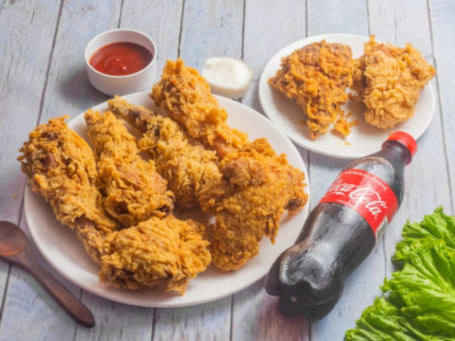 (4Pcs) Fried Chicken Breast (4Pcs) Fried Chicken Leg 750Ml Coke