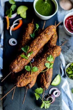 Gemüse-Seekh-Kebab