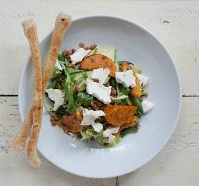 Super Zucca-Salat Mit Hühnchen