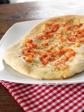 Pizzabrot-Tomaten