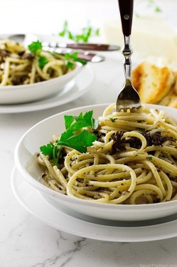 Spaghetti-Champignons