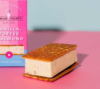 Vanilla, Toffee Almond Sandwich Vegan Sugar Free