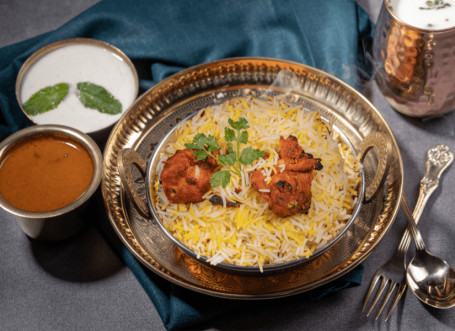 Lucknowi Chicken Biryani [Ohne Knochen]
