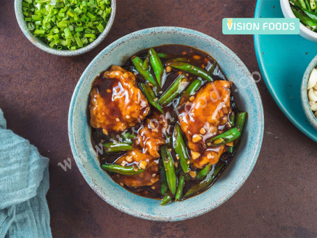 Stir Fried Fish With Green Beans In Oyster Sauce