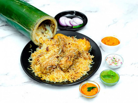 Bamboo Spicy Chennai Chicken Biryani [Served 2]