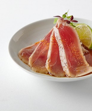 Albacore-Trüffel-Ponzu-Tataki (87 Kcal)