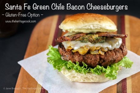 Grüner Chili-Cheeseburger