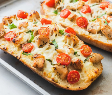 Double Cheese Chicken Garlic Bread