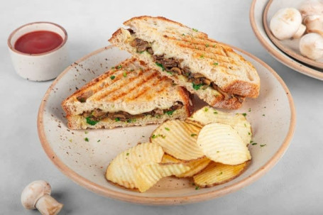 Grilled Cheese And Mushroom Sandwich