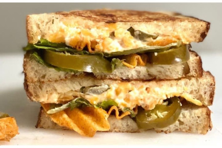 Jalapeno Popper Grilled Cheese Sourdough Sandwich