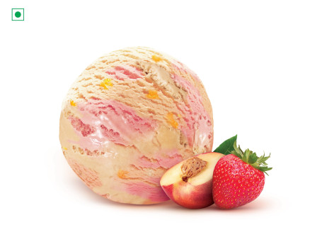 Pfirsich-Erdbeer-Duett-Eis (95 G)