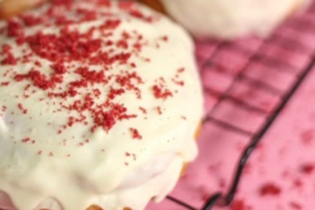 Red Velvet Cream Cheese Donut