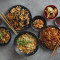 Korean Veg Hakka Noodles With Schezwan Chicken (3 Pcs)