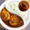 Egg Curry With Rice Dessert Combo