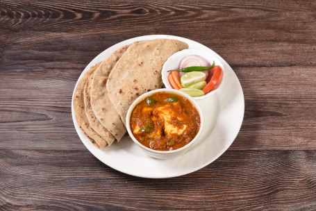 Roti 4 Piece Kadhai Paneer Salad