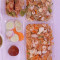 Schezwan Mixed Rice Mixed Noodles Hot Garlic Chicken 2Pcs) Gulab Jamun 1Pc) Salad