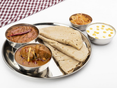 Railway Chicken Curry Maah Ki Dal With Roti Or Rice