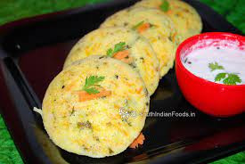 Carrot Idli (4Pcs)