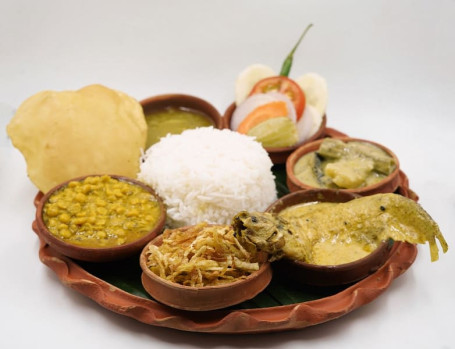 Rice Shorshe Pabda Mohabhoj Thali