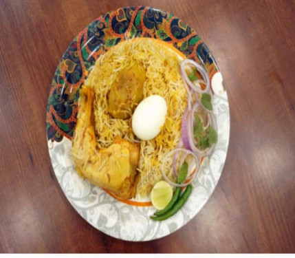 Chicken Biriyani-Chicken Piece, Egg, Aaloo, Rice Onion Salad