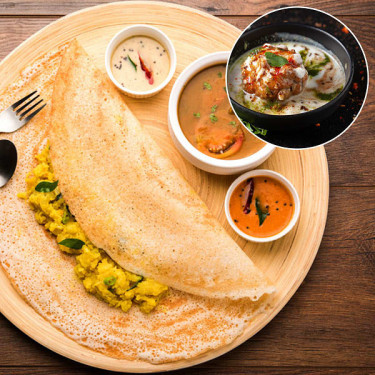 Masala Dosa Dahi Vada Combo