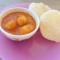 5 Luchi With Aloo Dum