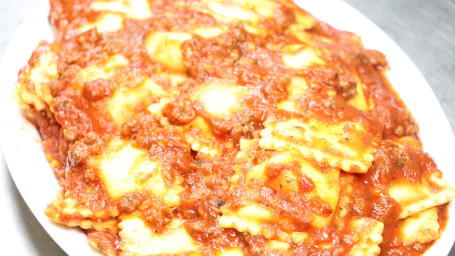 Cheese Ravioli With Beef Marinara