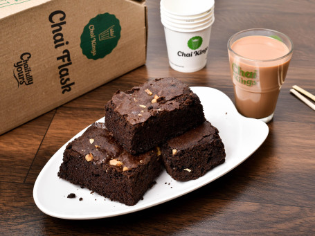 Chai-Flasche 3 Brownies