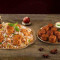 Hyderabadi Chicken Biryani (Spicy Lazeez Bhuna Murgh, Portionen 1) Murgh Kefta (9 Stück)