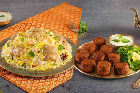 Cremiges Hühnchen-Biryani (Murgh Afghani, Für 1–2 Personen) Murgh Kefta Für 1–2 Personen]