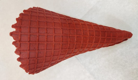 Plain Red Velvet Waffle Cone