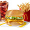 Mcsaver Triple Cheese Chicken Burger-Mahlzeit