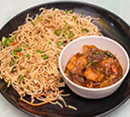 Veg Fried Rice Noodles 3Pcs Chilli Chicken