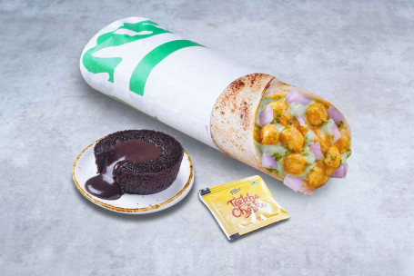 Chatpata Chole Wrap Choco Lava Mini Meal