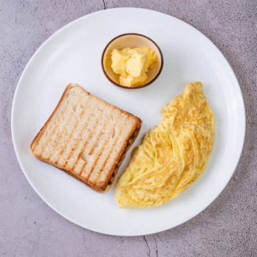 Choice Of Omelette (Plain/Masala/Cheese/Mushroom) With Toast Butter